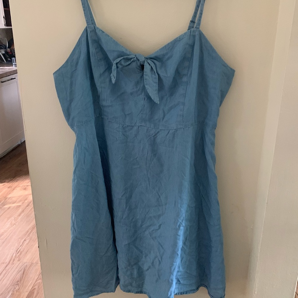 Chambray skater dress
